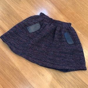 LILI GAUFRETTE~Size 10~Navy Thread Sparkle Thread Skirt Lined ~